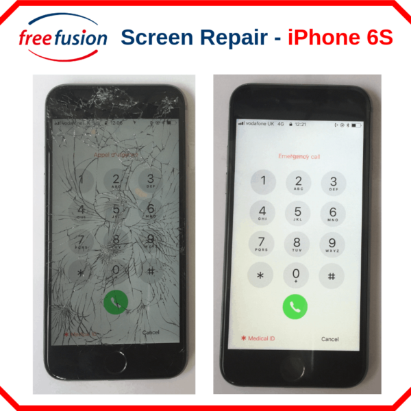 broken iPhone 6s screen repair